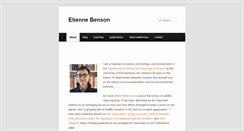 Desktop Screenshot of etiennebenson.com