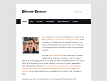 Tablet Screenshot of etiennebenson.com